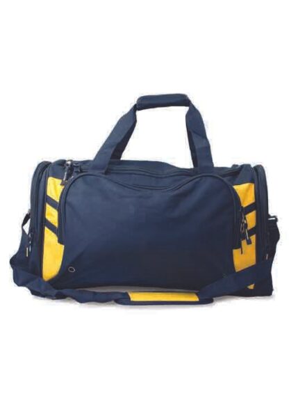 Tasman Sports Bag - Navy Blue/Gold