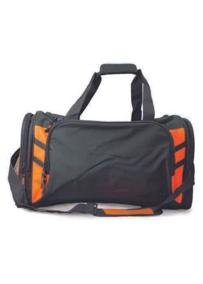 Tasman Sports Bag - Slate/Neon Orange