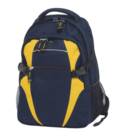 Zenith Backpack – Navy Blue/Gold