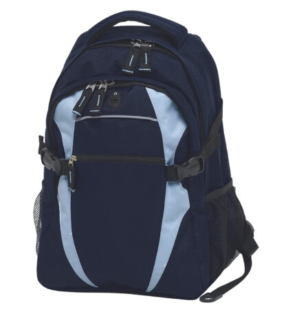 Zenith Backpack – Navy Blue/Sky Blue