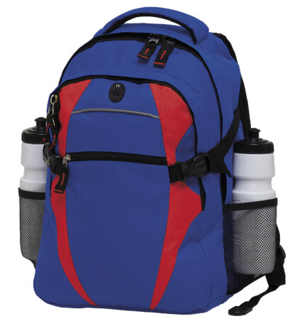 Zenith Backpack – Navy Blue/Red