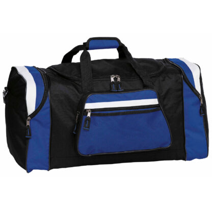 Contrast Sports Bag – Black/Royal Blue/White