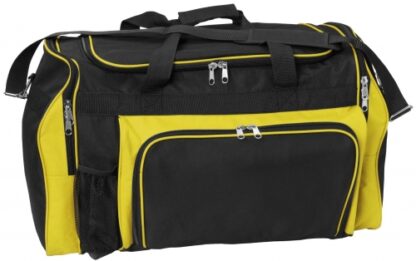 Classic Sports Bag - Black/Yellow