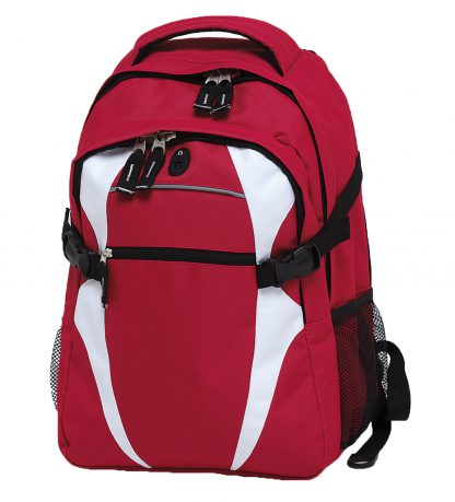 Zenith Backpack - Red/White