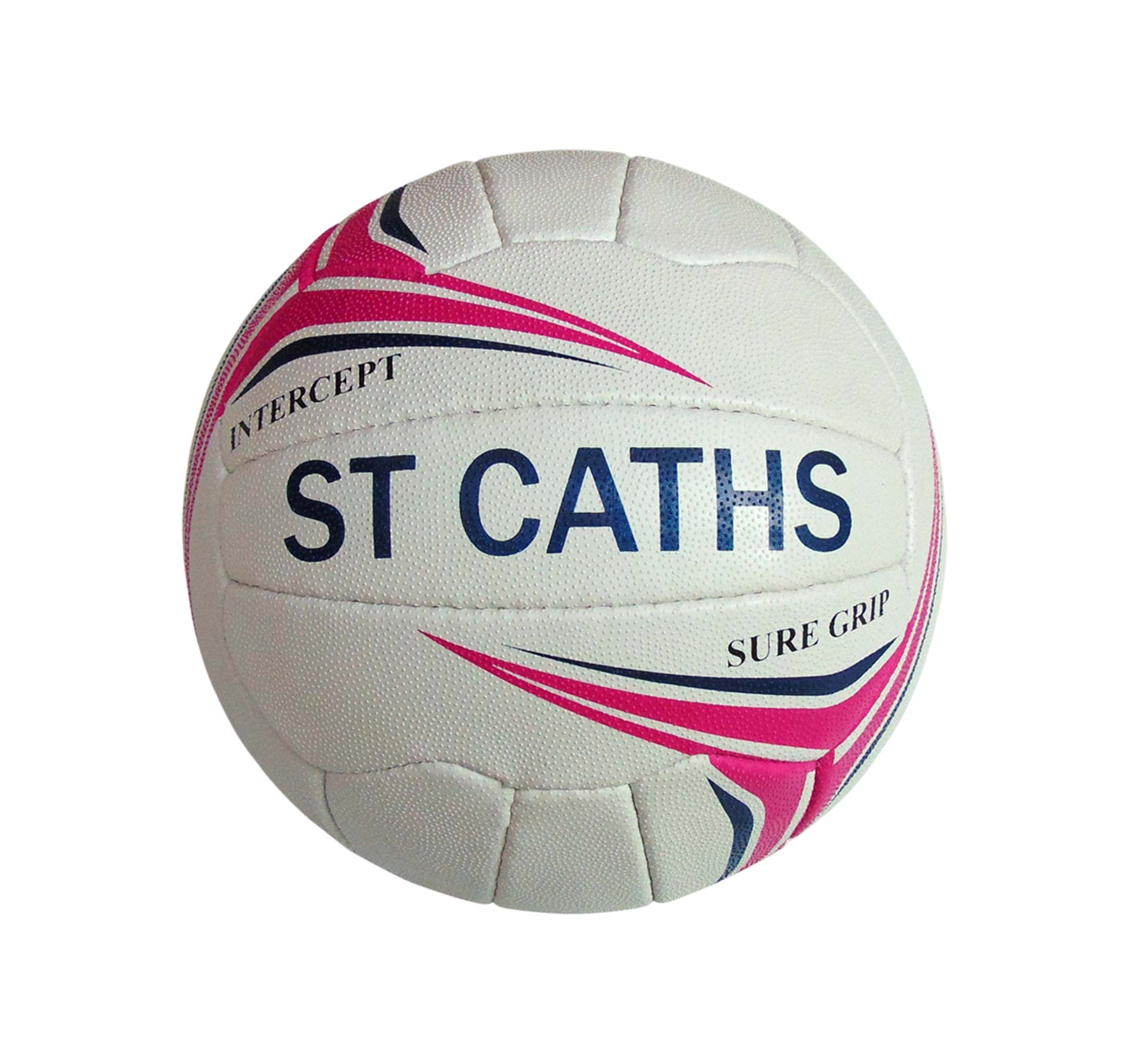 Custom Netball - St Caths - Intercept Pink Grip 2 Netball Size 5