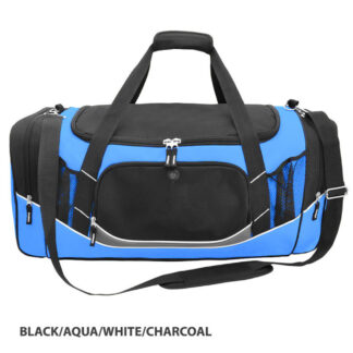 Atlantis Sportsbag - Black/Aqua/White/Charcoal