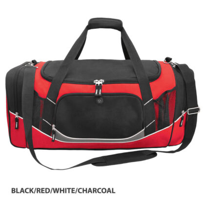 Atlantis Sportsbag - Black/Red/White/Charcoal