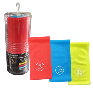 The Ringmaster TPE Resistance Bands are a versatile fitness companion. Available in a pack 3 different strength bands