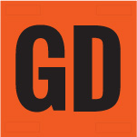 Netball Warehouse Patches - Orange/Black