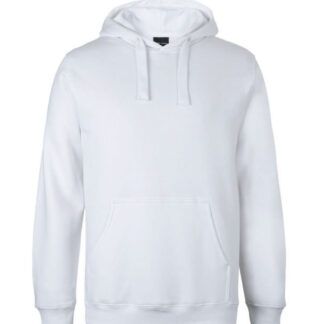Adults White Pullover Hoodie – 80% Cotton